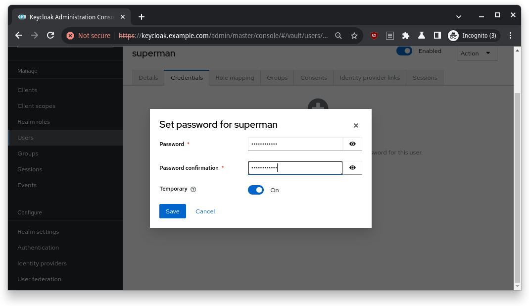 keycloak create user #4