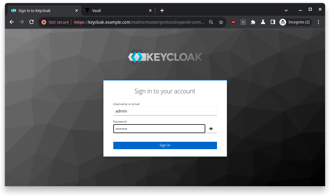 keycloak login