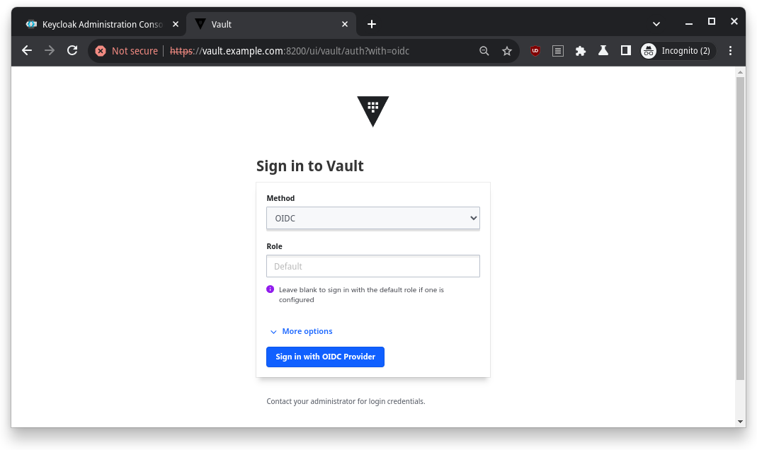 vault OIDC Login #1